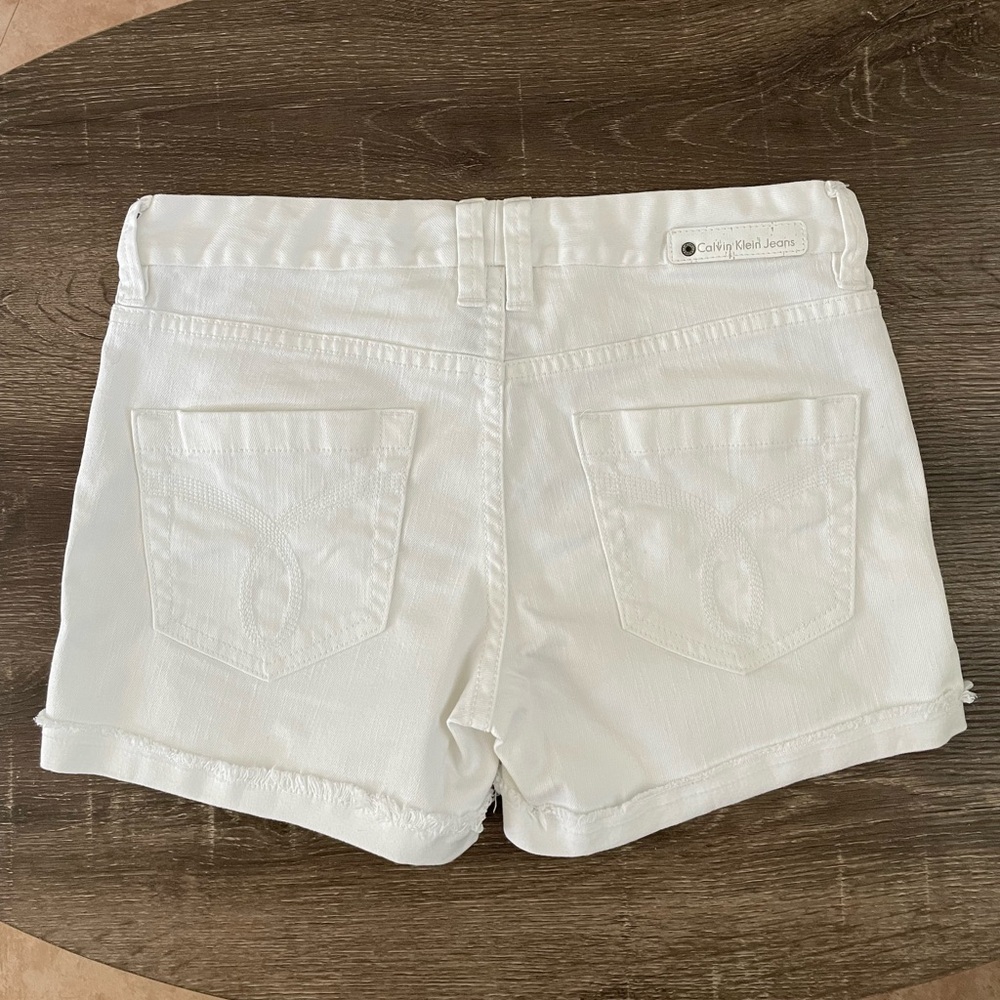 Calvin Klein White Denim Shorts Sz. 26 / 2